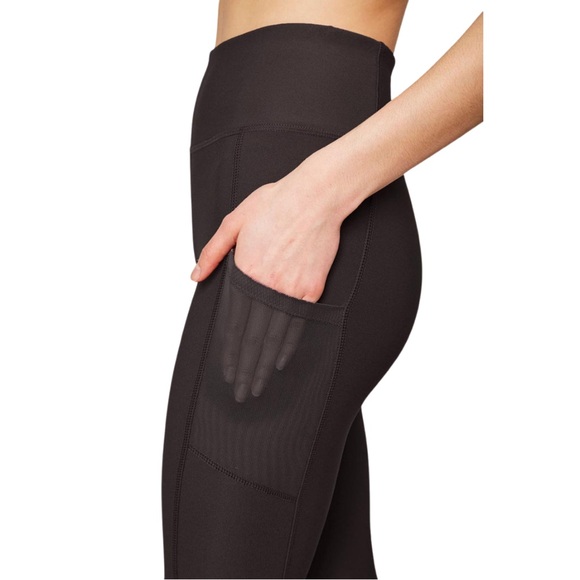 NWT Mondetta High Waisted Black Leggings With Side Pockets, Size Small - Picture 3 of 7